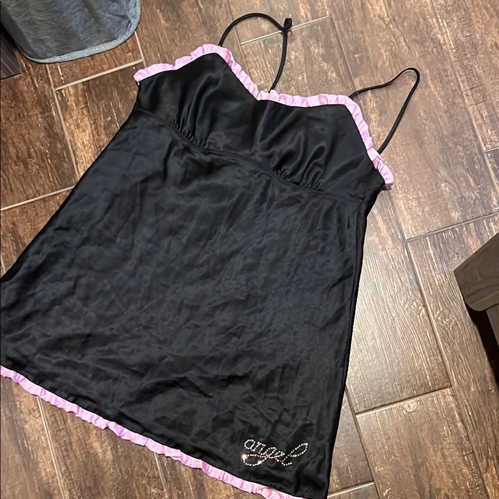2007 Victoria’s Secret Angels Black and Pink Chemise